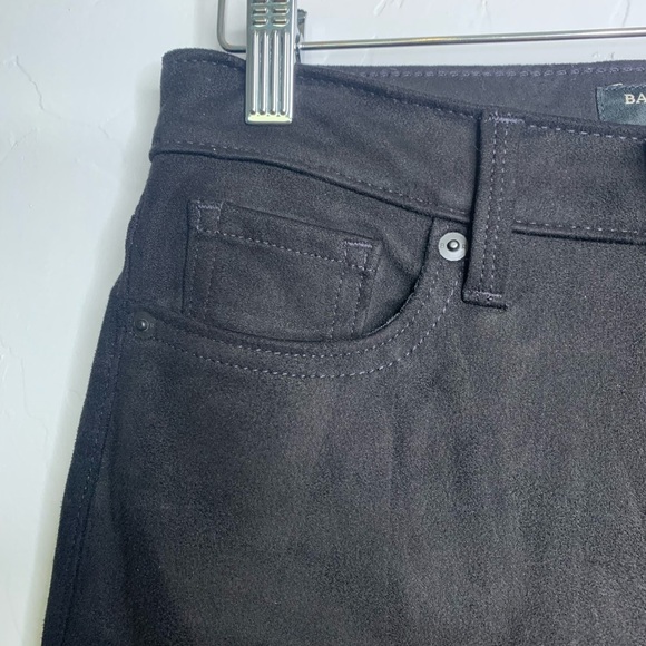 Banana Republic Black Faux Suede High Rise Skinny Jeans Size 25 Tall - Picture 4 of 12